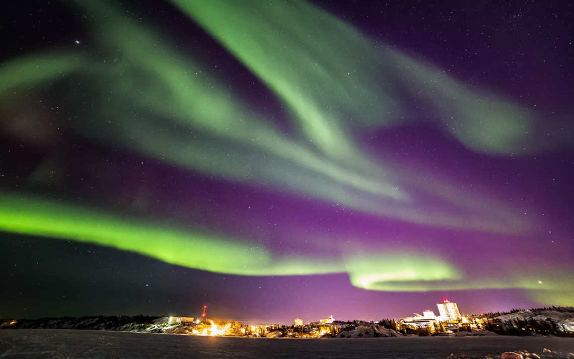 The great cold north at night