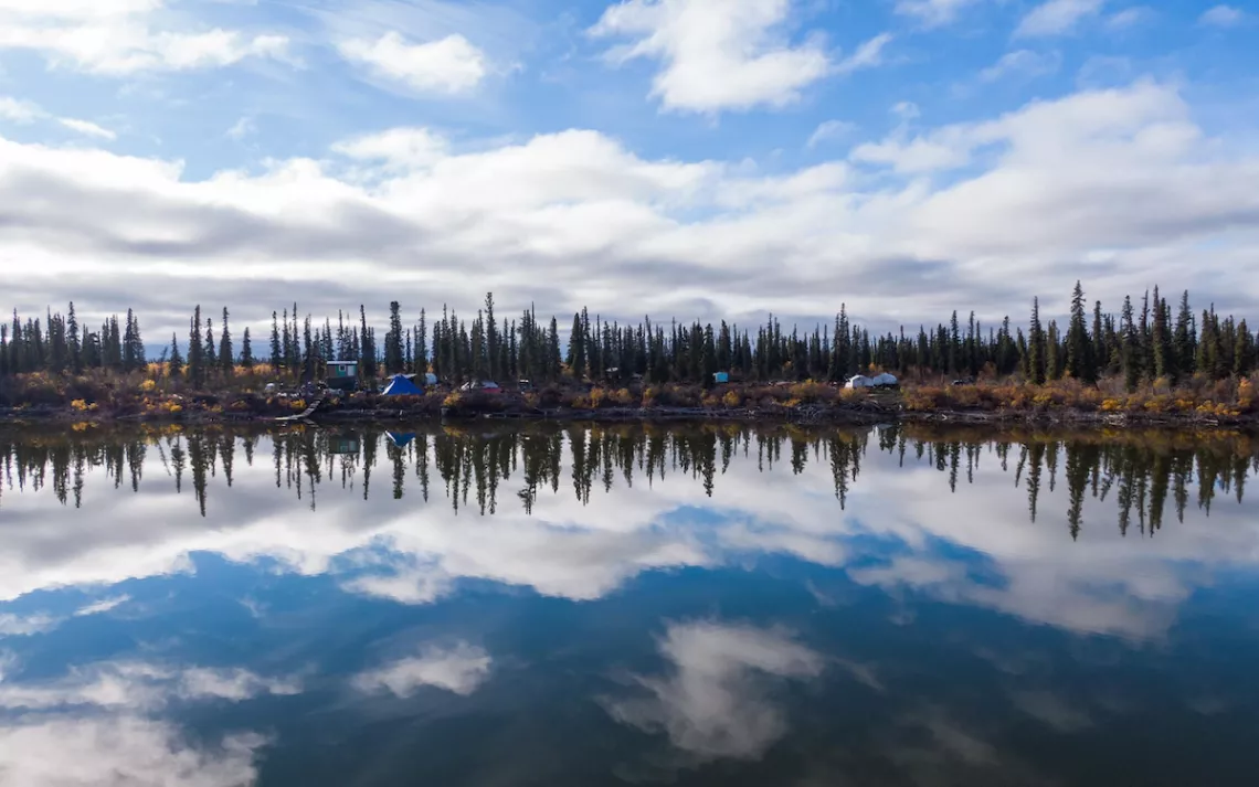 Okpik Arctic Village features traditional sod architecture