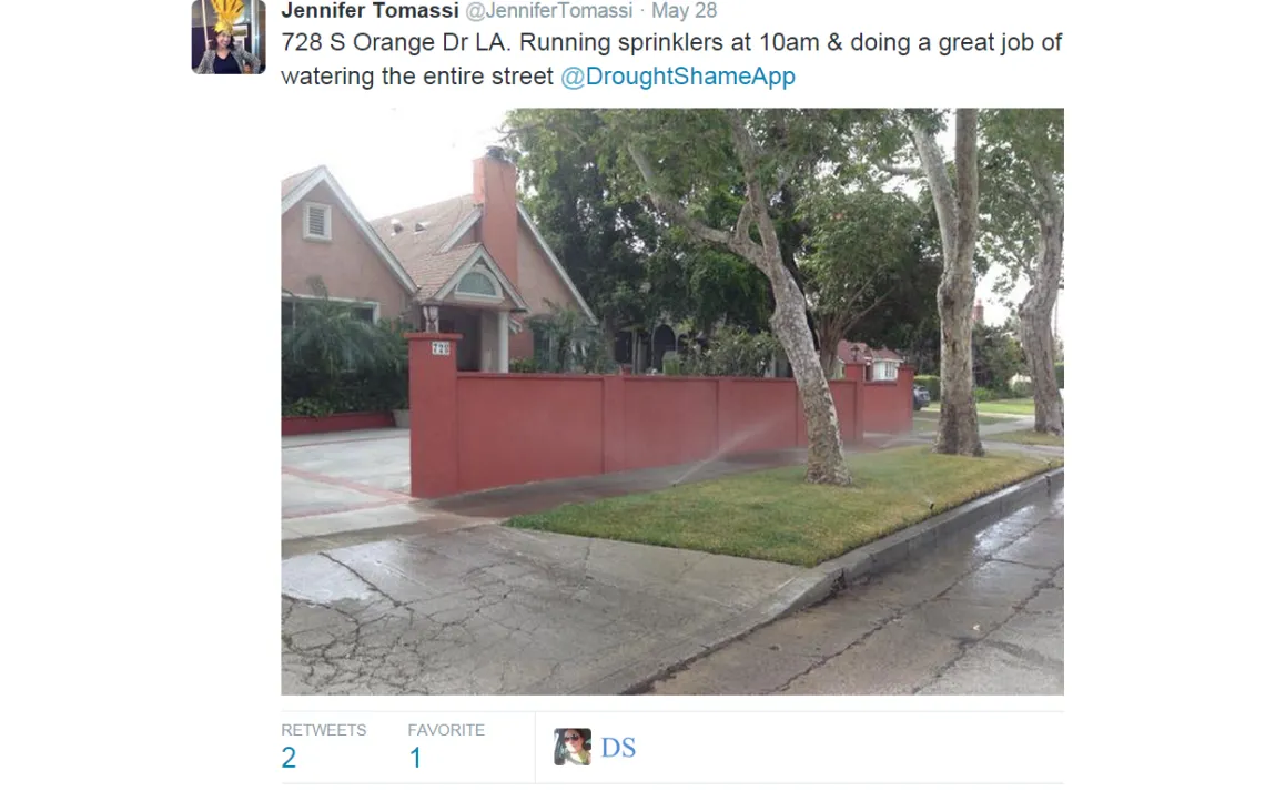 DroughtShamingApp allows users to snap pictures of those disregarding California’s drought policies