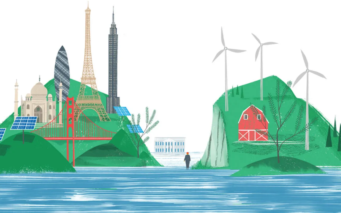 Donald Trump's backsliding on the global climate agreement has galvanized ever more  determination and support