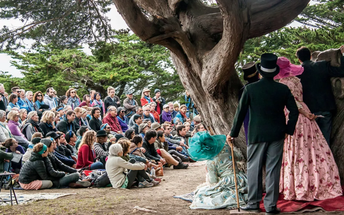 We Players stages a 2015 production of Ondine at a San Francisco park.
