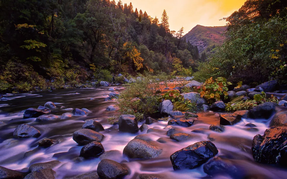 The Middle Fork Feather River in California was among the original wild and scenic rivers.
