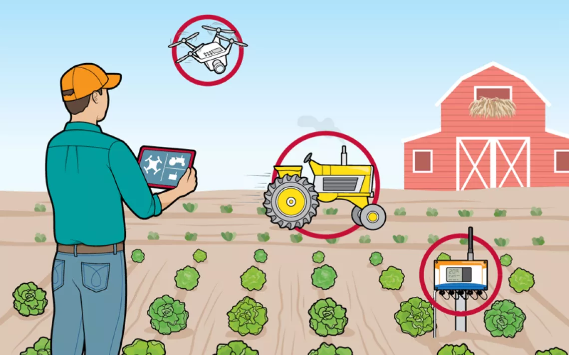 High tech agriculture may be the key to feeding a growing human population