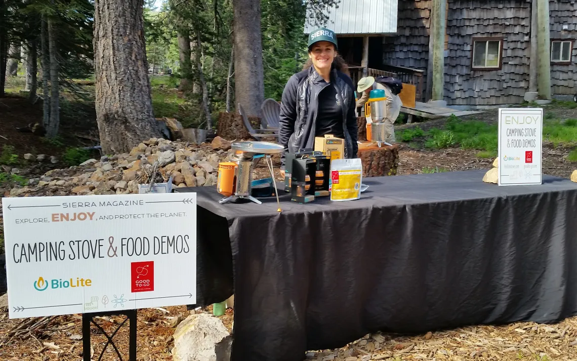 Camp food demos by Sierra staff.