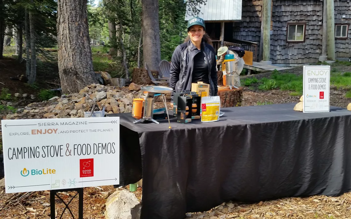 Camp food demos by Sierra staff.