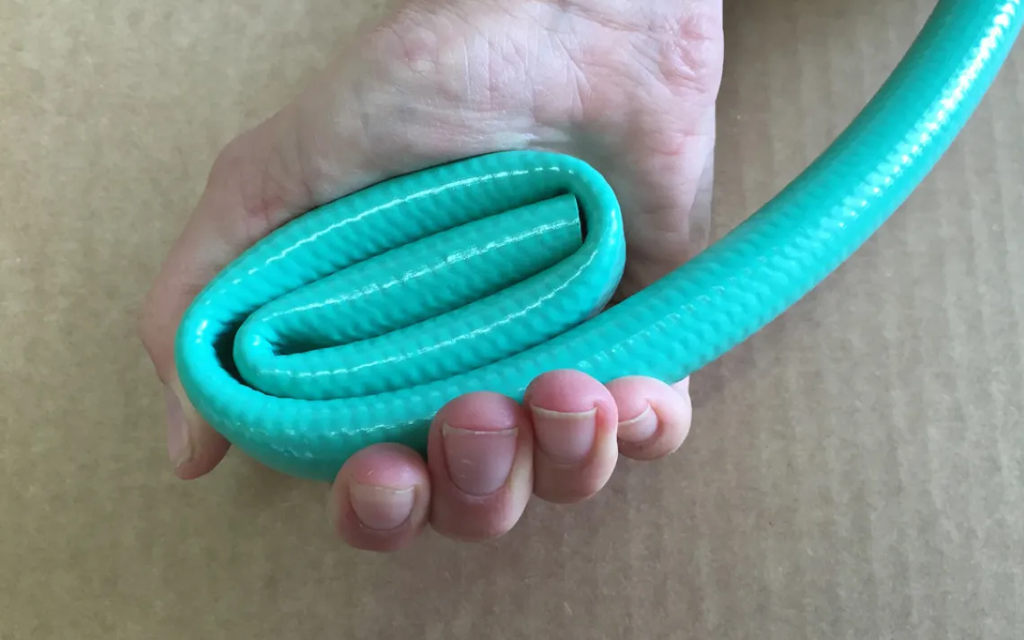 Repurpose: Garden hose to basket