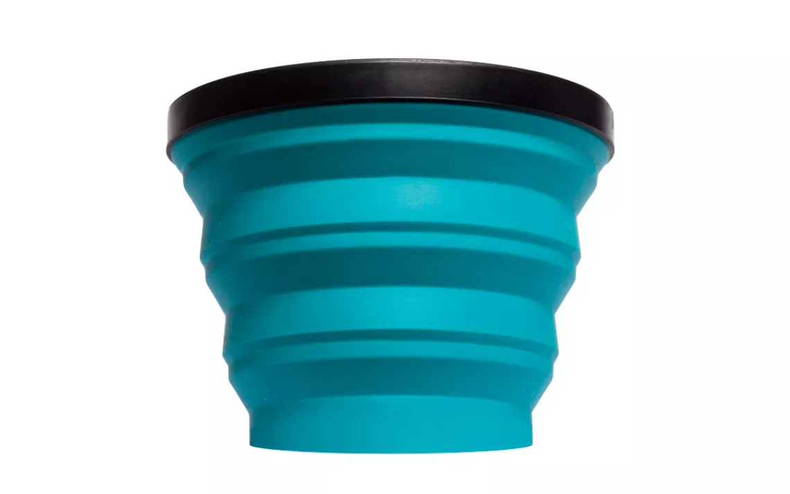 This collapsible, food-grade silicon cup is practical and feels homey in cold hands.