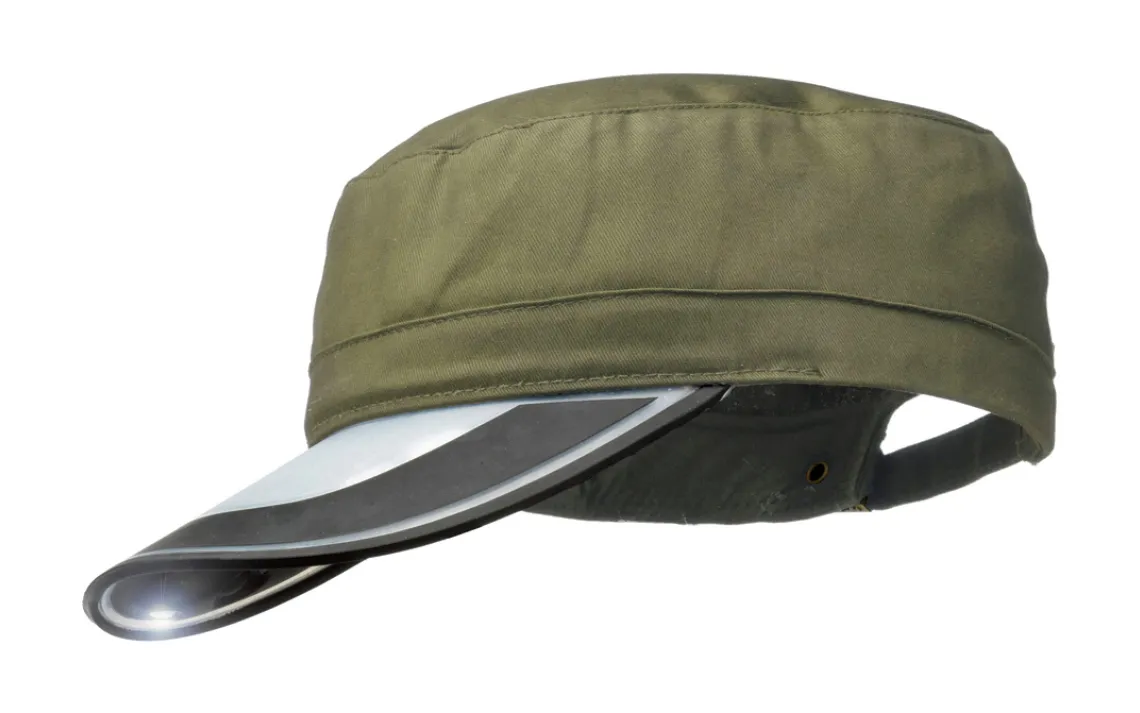 2C's Solar Light Cap has a panel on the brim that lights your way after dark.