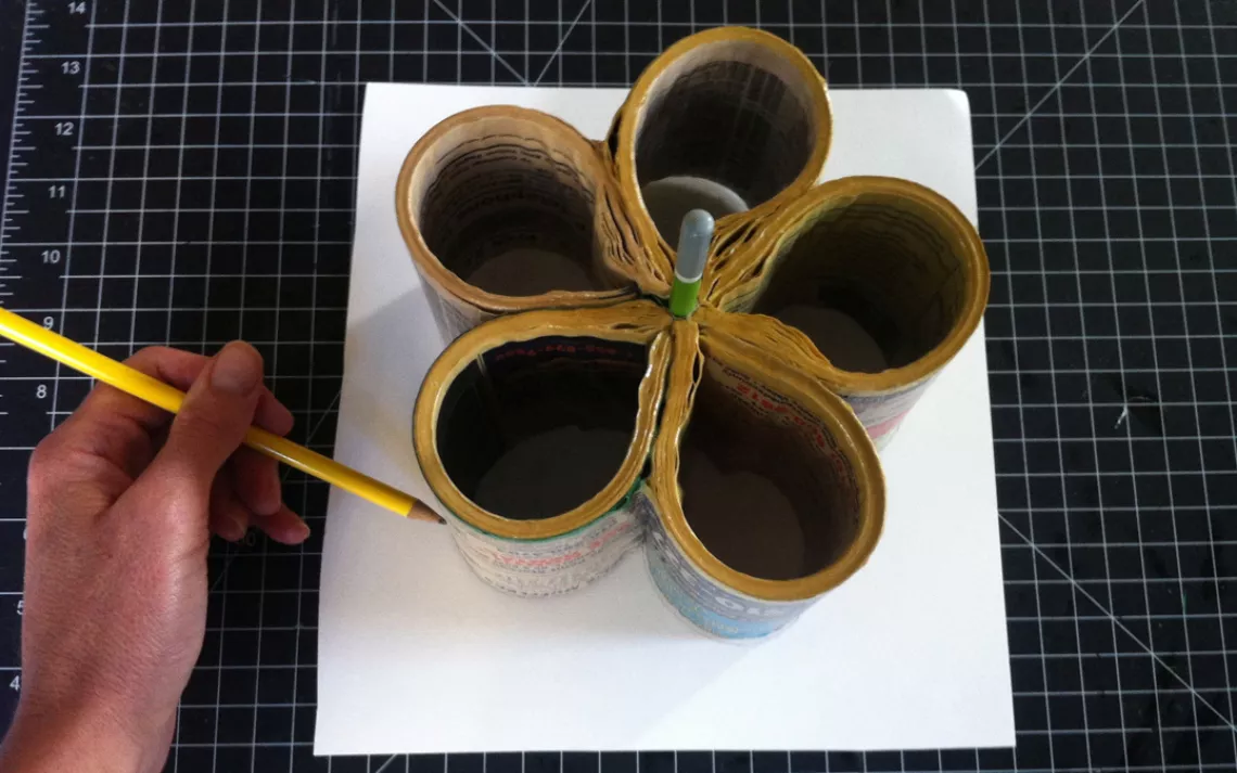 Phone Book  Pencil Holder Step 12