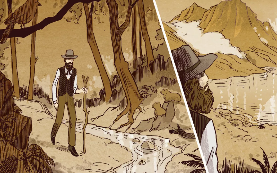 Mount Ritter is king of the middle portion of the High Sierra. I had explored the adjacent wilderness, but my studies had never drawn me to the top. It is fenced by steeply inclined glaciers and canyons of tremEndous depth. But difficulties of this kind o