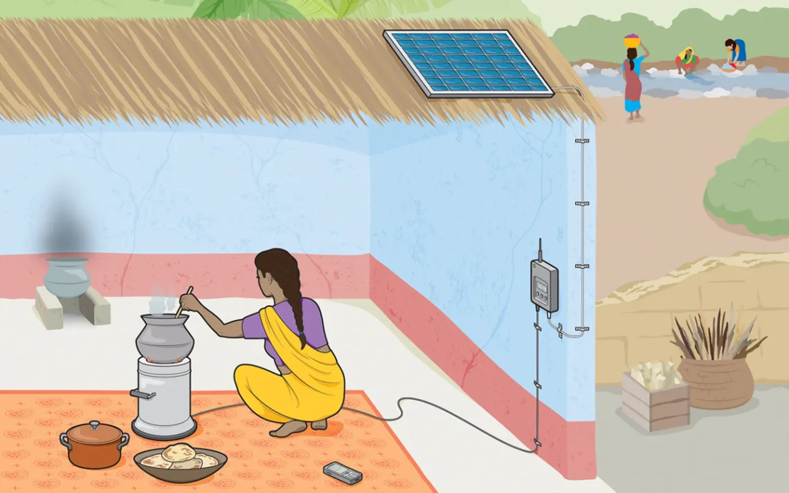 Through an international collaboration called  Project Surya, Indian nonprofit groups distribute efficient cookstoves that burn less fuel and produce much less soot.