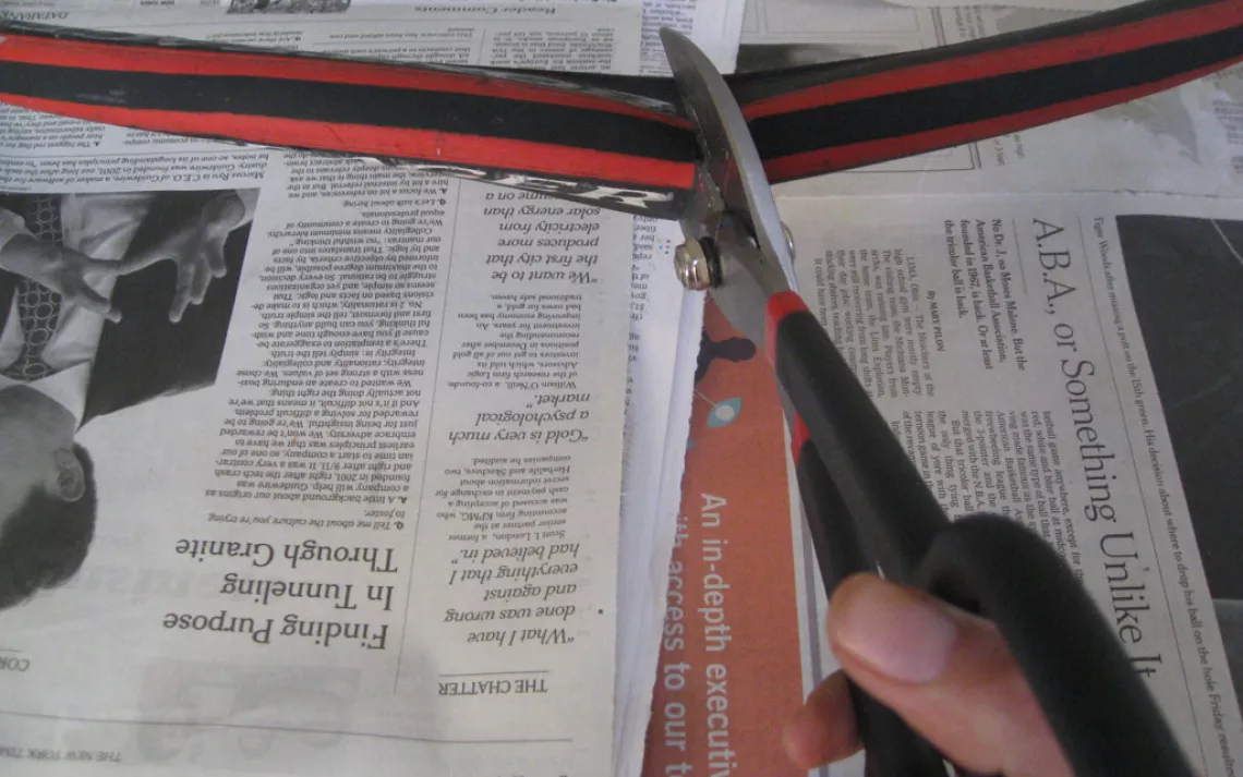Repurpose: Bike Tire Belt