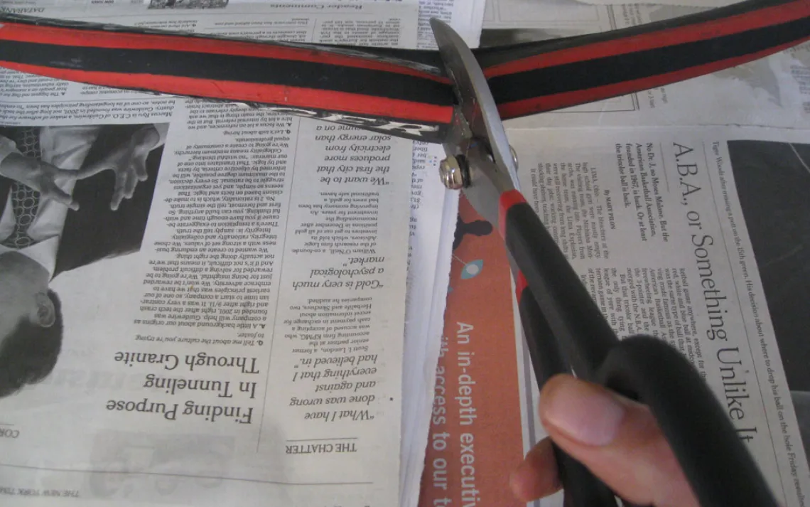 Repurpose: Bike Tire Belt