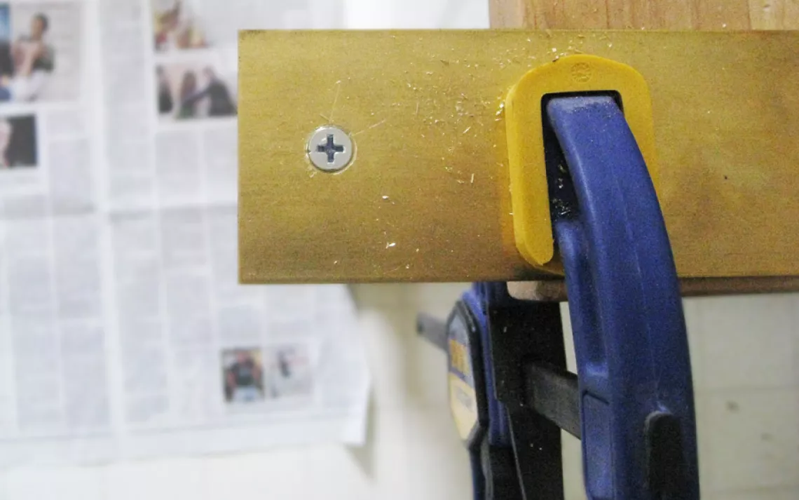 Repurpose Telephone Bookend Step 3