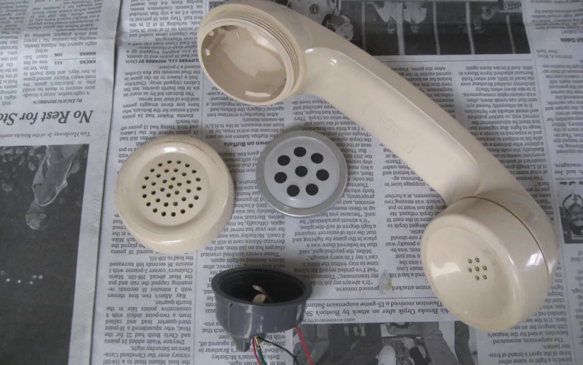 Repurpose Telephone Bookend Step 5