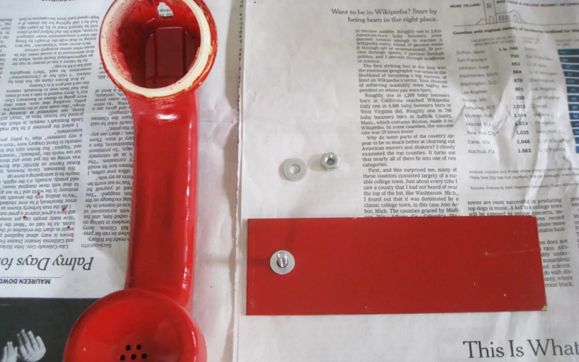 Repurpose Telephone Bookend Step 8