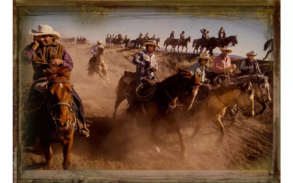 During the binational Cabalgata Villista, hundreds of riders participate in a 240-mile-long trail ride. The friendship ride celebrates both the U.S. and Mexican revolutions and commemorates Pancho Villa’s raid on Columbus, New Mexico, during the Mexican R