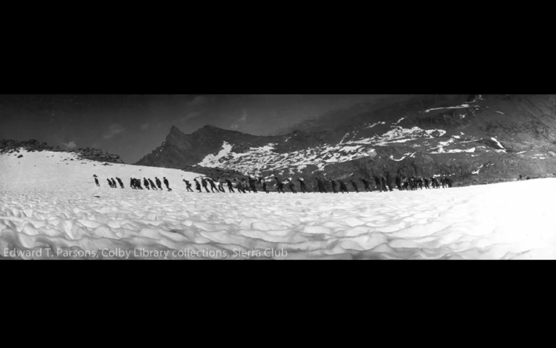  The ascent of Mt. Brewer, Second Sierra Club Outing, Kings River Canyon, 1902. By Edward T. Parsons.