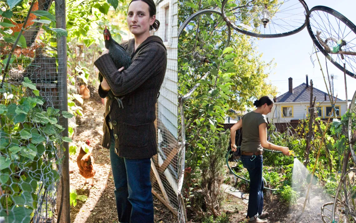 Laura Allen successfully fought Oakland's policy forbidding permits for graywater systems, which utilize water from baths, sinks, and washing machines for garden irrigation. 