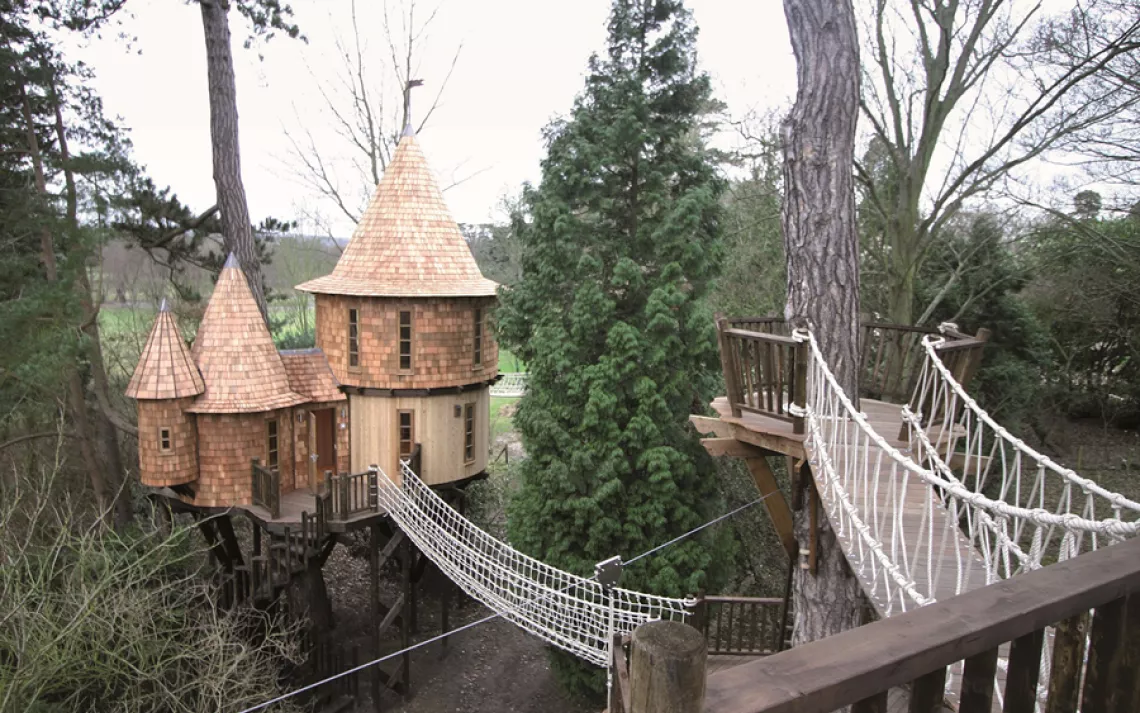Living the high life, a treehouse by Blue Forest in the United Kingdom.
