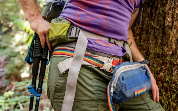 A hiker with the Venture Out Project