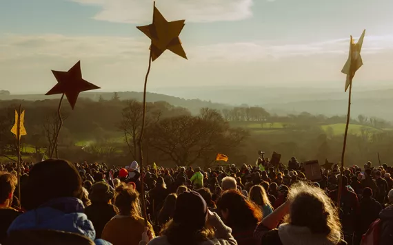 Dartmoor protest