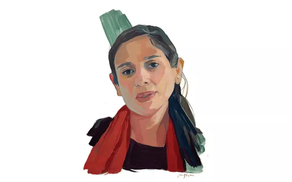 Illustrated portrait of Ariana Gonzalez