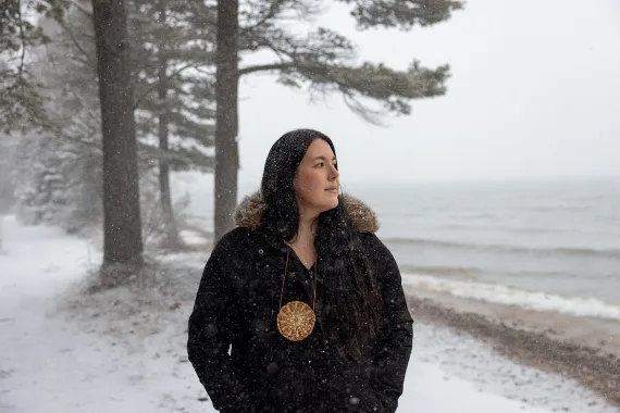 Whitney Gravelle, president of the Bay Mills Indian Community