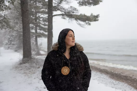 Whitney Gravelle, president of the Bay Mills Indian Community