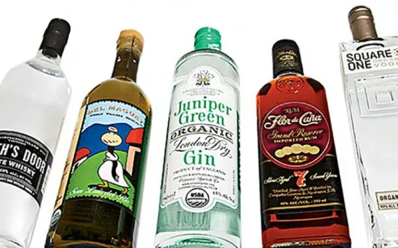 bottles of spirits