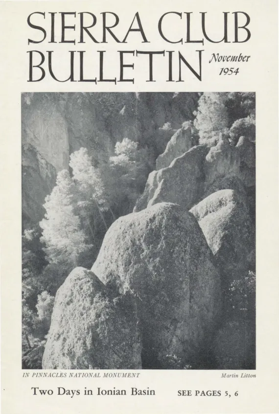 Sierra Club Bulletin November 1954