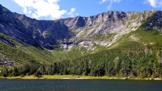 Mount Katahdin, the north terminus of the Appalachian Trail