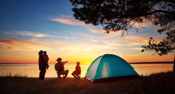 Family camping trip