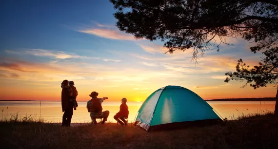 Family camping trip