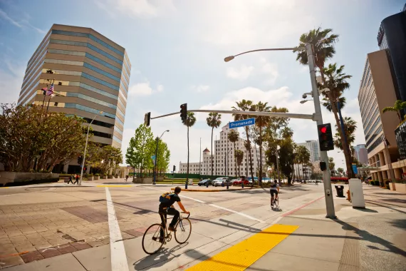 Biking in Long Beach