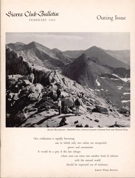 Sierra Club Bulletin February 1968