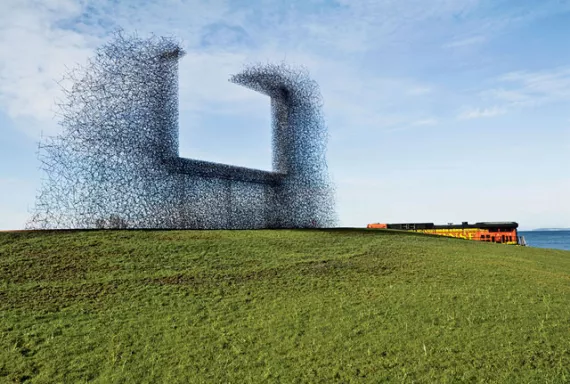 Non Sign II, an installation in Blaine, Washington