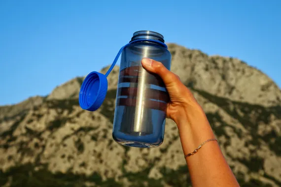 plastic water bottle