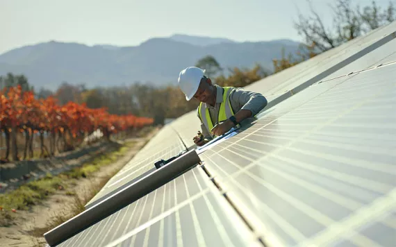 solar panel installation