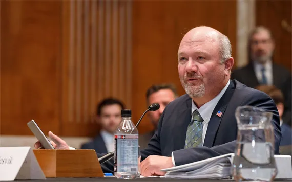 Brian Nesvik addresses the the Senate committee 