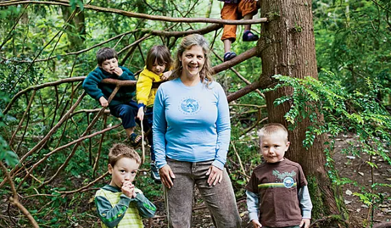 rin Kenny, director of Cedarsong Nature School, Vashon Island, Washington