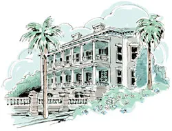 Builders in Charleston, South Carolina, designed homes with large windows facing the ocean to catch sea breezes