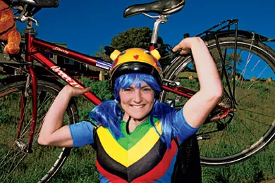 Melanie Grubman, San Anselmo, California Youth bicycle advocate and freelance superhero
