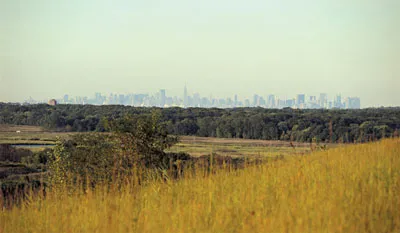 The Big Apple's new park (foreground) will combine with adjacent woodlands to form a natural oasis just outside Manhattan.