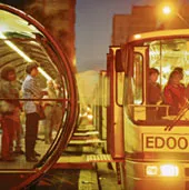 bus boarding tube