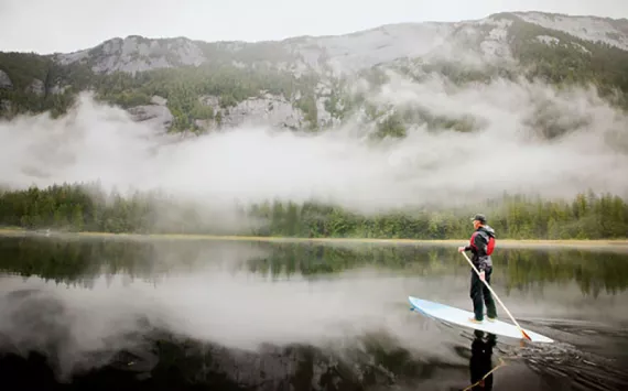 Norm Hann on Cornwall Inlet.