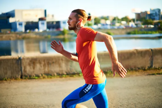 man running