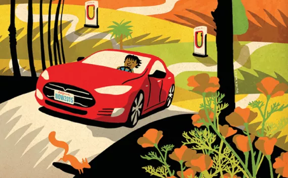 Now that electric cars can go just as far as  Gasoline-powered models, the map opens up