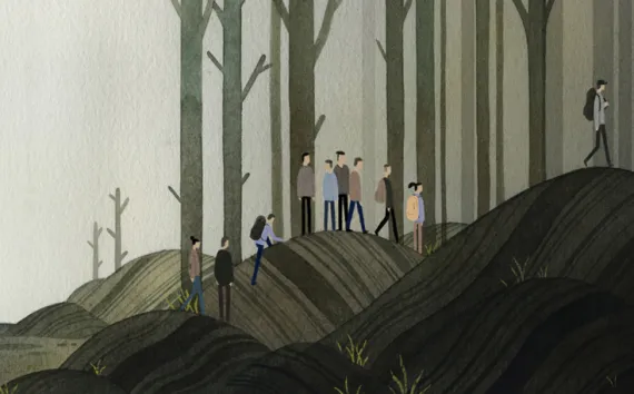 A biology professor at an Appalachian college takes his students to Stone Mountain Wilderness.