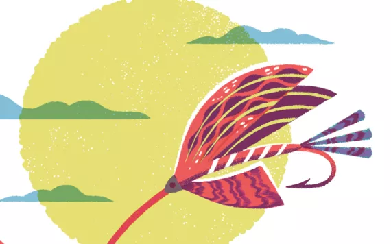 The election of a reality-TV-show president drives a writer to crank up his fly-tying vise